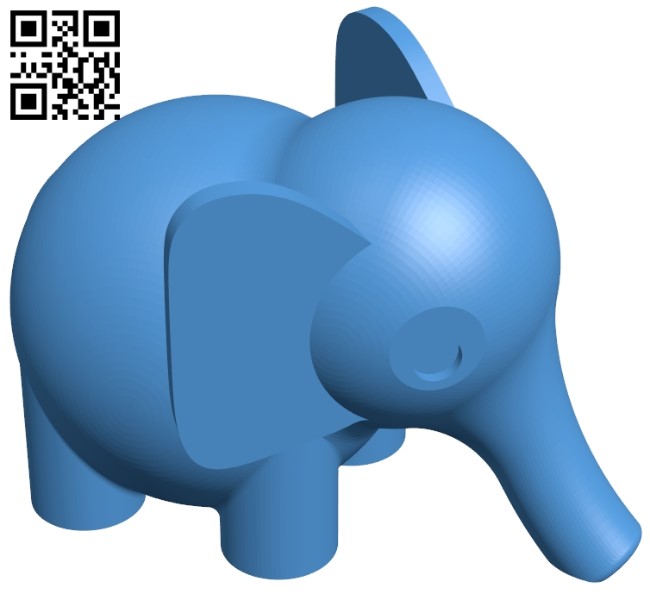 Nice Elephant B005352 file stl free download 3D Model for CNC and 3d printer