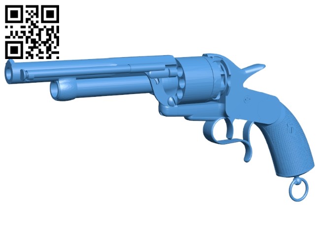 Old style tapered gun B005547 download free stl files 3d model for 3d printer and CNC carving