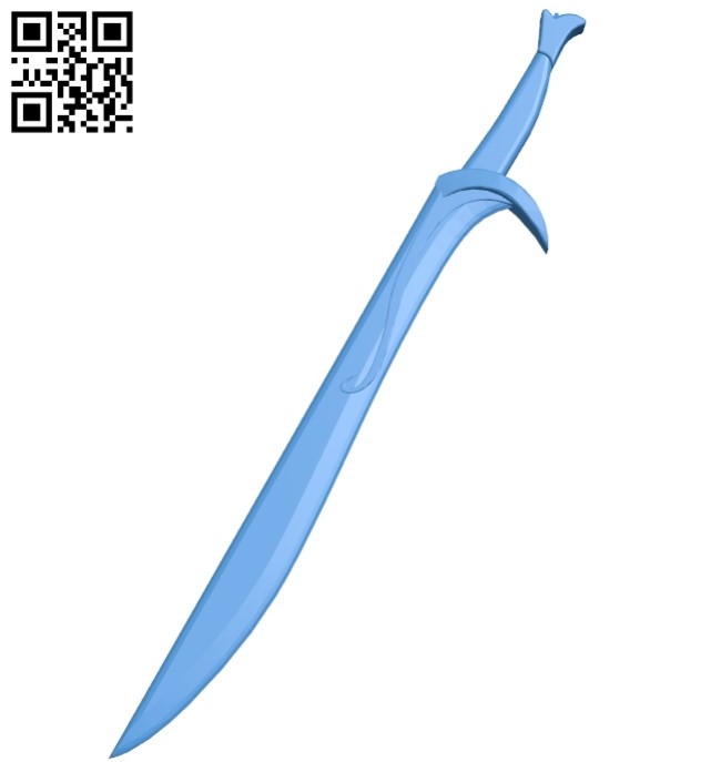 Orcrist sword B005275 file stl free download 3D Model for CNC and 3d printer