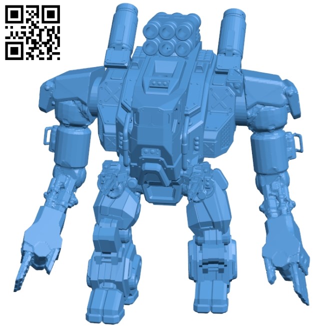 Panzer mech B005616 download free stl files 3d model for 3d printer and CNC carving