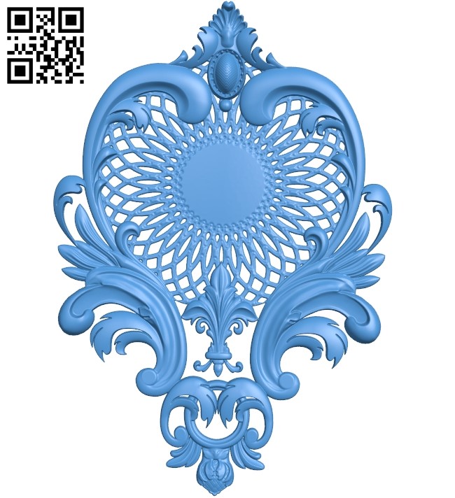 Pattern dekor design A003871 wood carving file stl free 3d model download for CNC