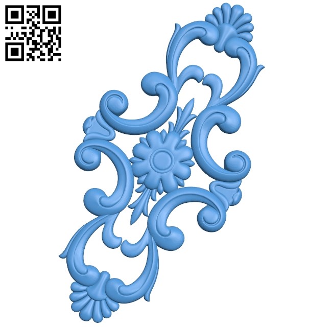 Pattern dekor design A003886 wood carving file stl free 3d model download for CNC
