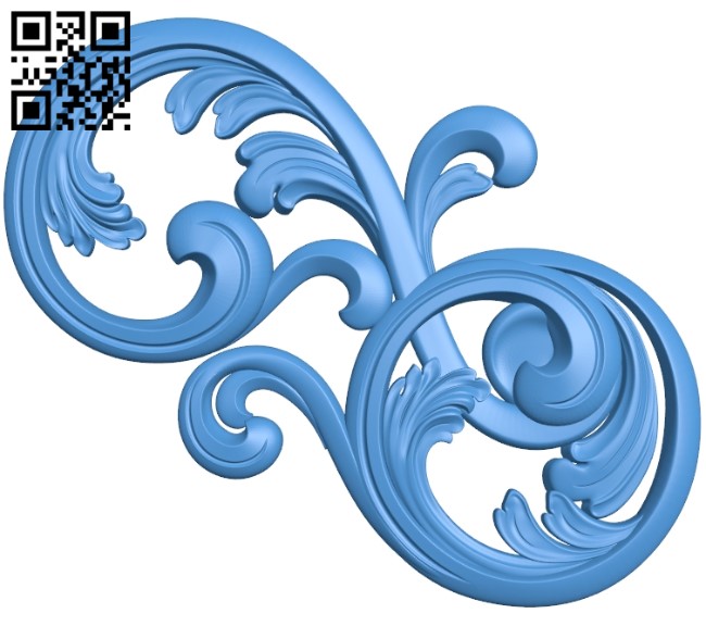 Pattern dekor design A003976 wood carving file stl free 3d model download for CNC