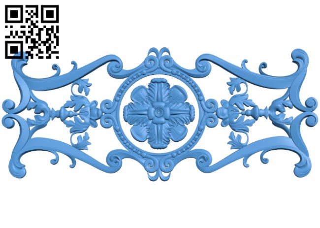Pattern dekor design A004018 wood carving file stl free 3d model download for CNC