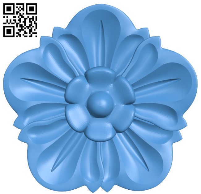 Pattern dekor flower A004043 download free stl files 3d model for CNC wood carving