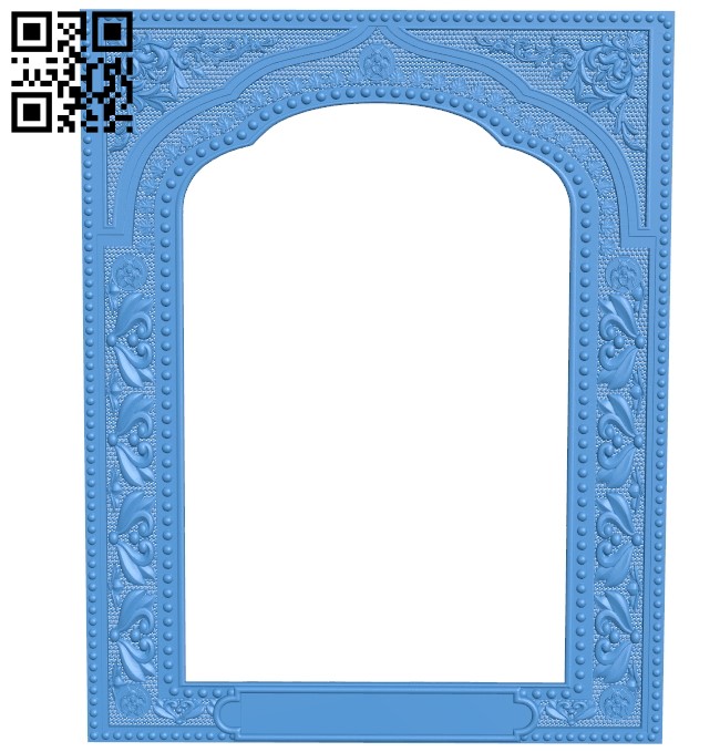 Pattern frames design A003842 wood carving file stl free 3d model download for CNC