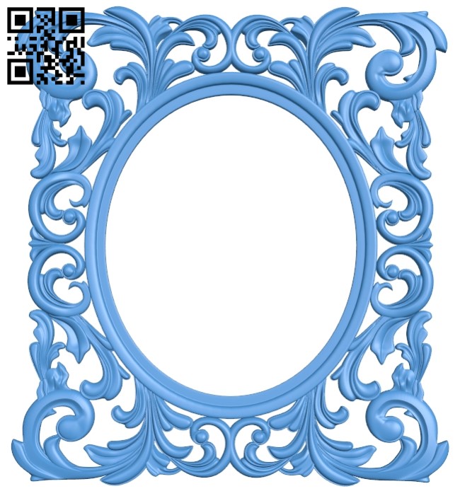 Pattern frames design A003854 wood carving file stl free 3d model download for CNC