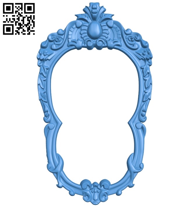 Pattern frames design A003930 wood carving file stl free 3d model download for CNC