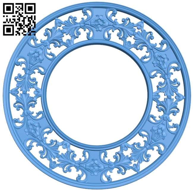 Pattern frames design circle A004141 download free stl files 3d model for CNC wood carving