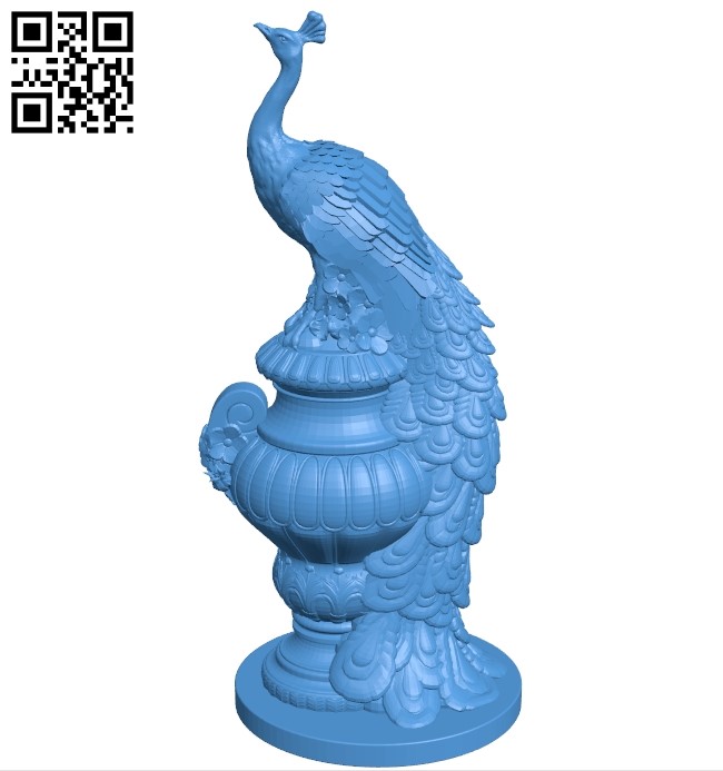 Peacock B005278 file stl free download 3D Model for CNC and 3d printer