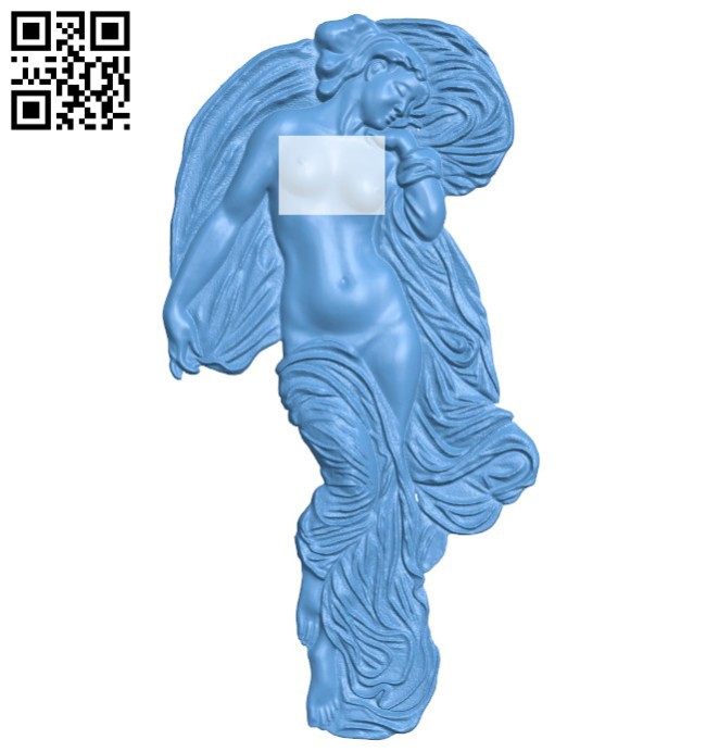 Picture Aphrodite's Rebirth A004185 download free stl files 3d model for CNC wood carving