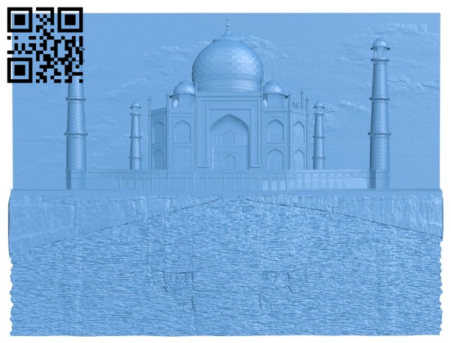 Picture Taj Mahal Mosque A004165 download free stl files 3d model for CNC wood carving