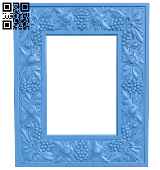 Picture frame or mirror A003896 wood carving file stl free 3d model download for CNC