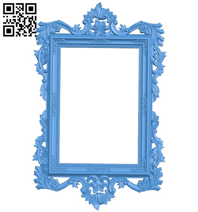 Picture frame or mirror A003901 wood carving file stl free 3d model download for CNC