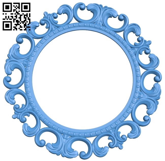 Picture frame or mirror A004034 download free stl files 3d model for CNC wood carving