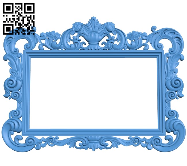 Picture frame or mirror A004035 download free stl files 3d model for CNC wood carving