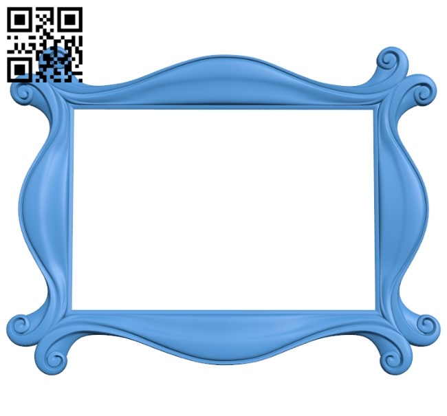 Picture frame or mirror A004036 download free stl files 3d model for CNC wood carving