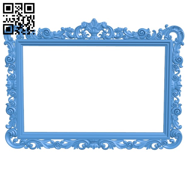 Picture frame or mirror A004082 download free stl files 3d model for CNC wood carving