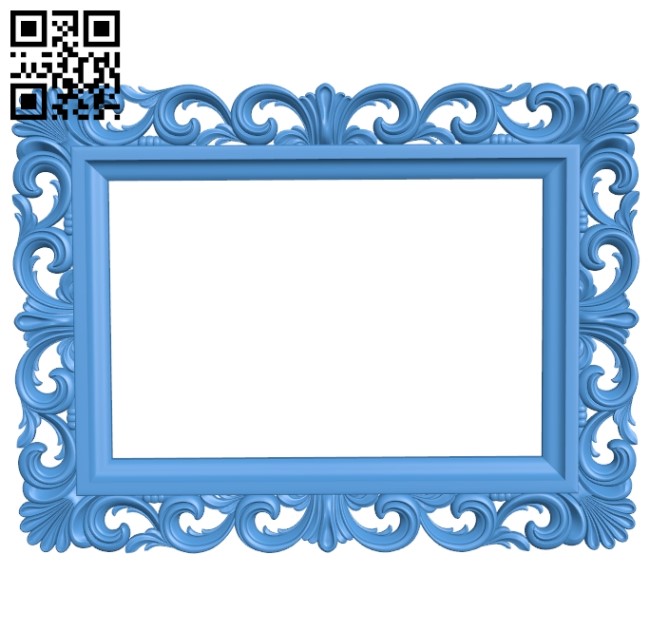 Picture frame or mirror A004083 download free stl files 3d model for CNC wood carving