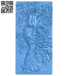 Picture girl lady winter A004104 download free stl files 3d model for CNC wood carving