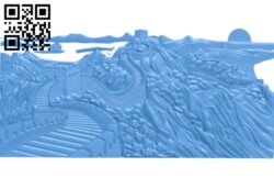 Picture great wall A004105 download free stl files 3d model for CNC wood carving