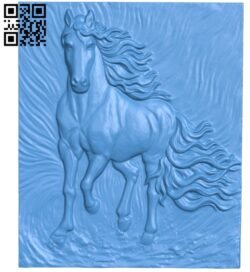 Picture running horse A004102 download free stl files 3d model for CNC wood carving