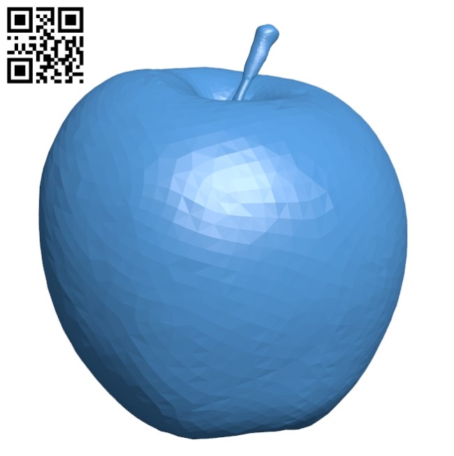 Ripe apple B005614 download free stl files 3d model for 3d printer and CNC carving