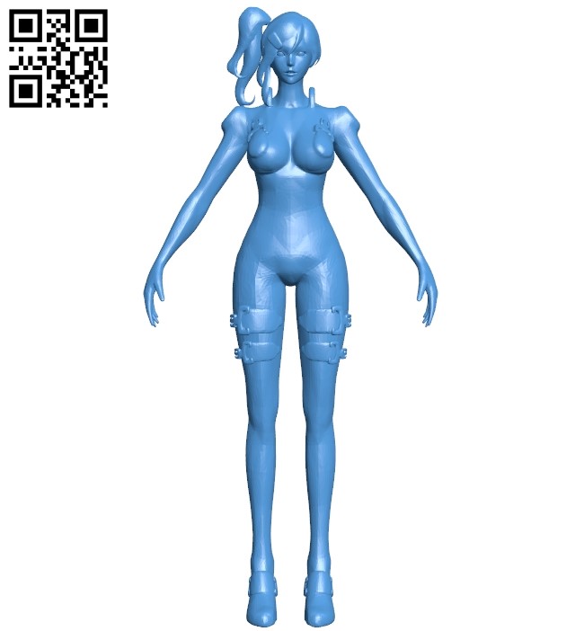 Scarlet blade women B005632 download free stl files 3d model for 3d printer and CNC carving