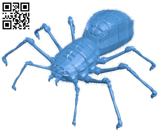 Scary spider B005273 file stl free download 3D Model for CNC and 3d printer