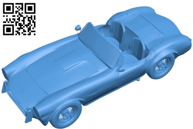 Shelby high poly car B005386 file stl free download 3D Model for CNC and 3d printer