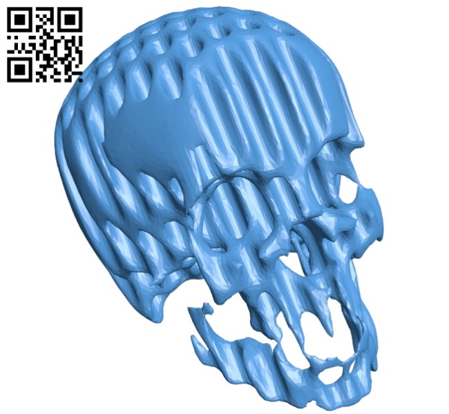 Skull B005406 file stl free download 3D Model for CNC and 3d printer