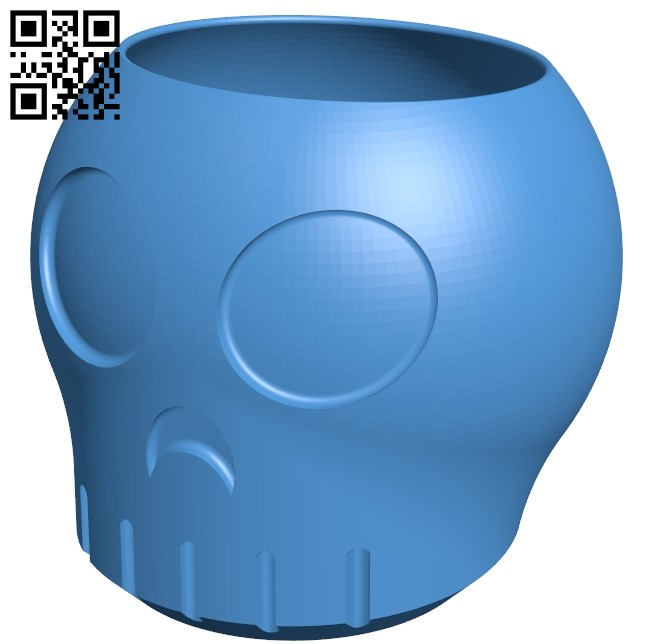 Skully Bowl Cup B005296 file stl free download 3D Model for CNC and 3d printer