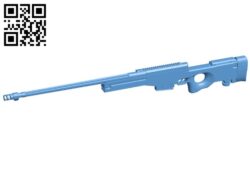 Sniper rifles – gun B005707 download free stl files 3d model for 3d printer and CNC carving