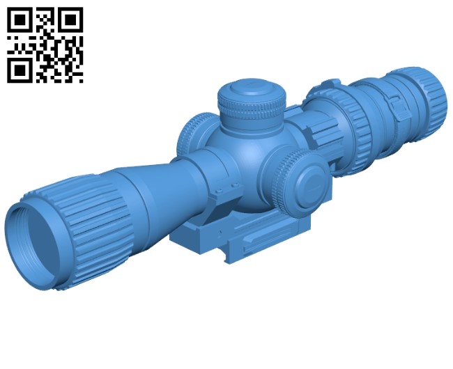 Sniper scope B005297 file stl free download 3D Model for CNC and 3d printer