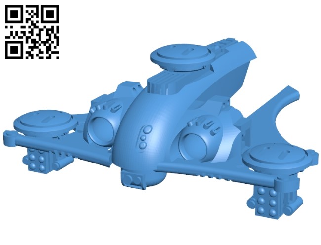 Space drone B005495 file stl free download 3D Model for CNC and 3d printer