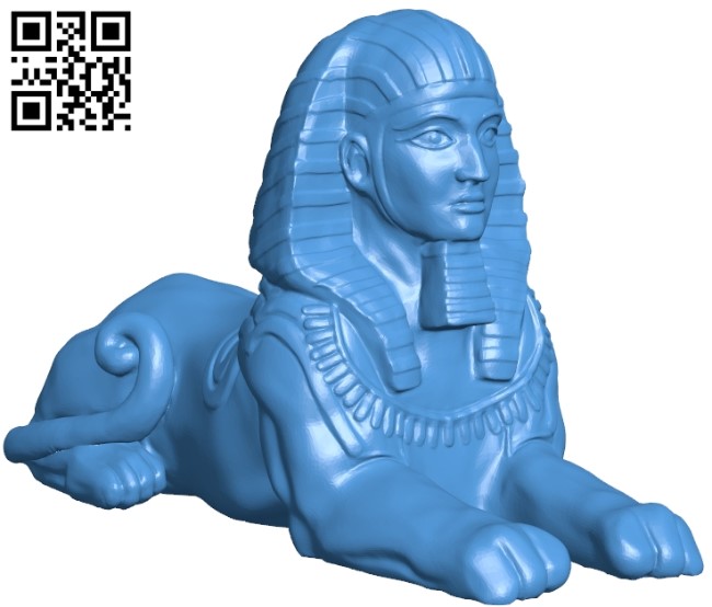 Sphynx scan B005663 download free stl files 3d model for 3d printer and CNC carving