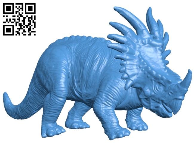 Styracosaurus Dinosaur B005315 file stl free download 3D Model for CNC and 3d printer