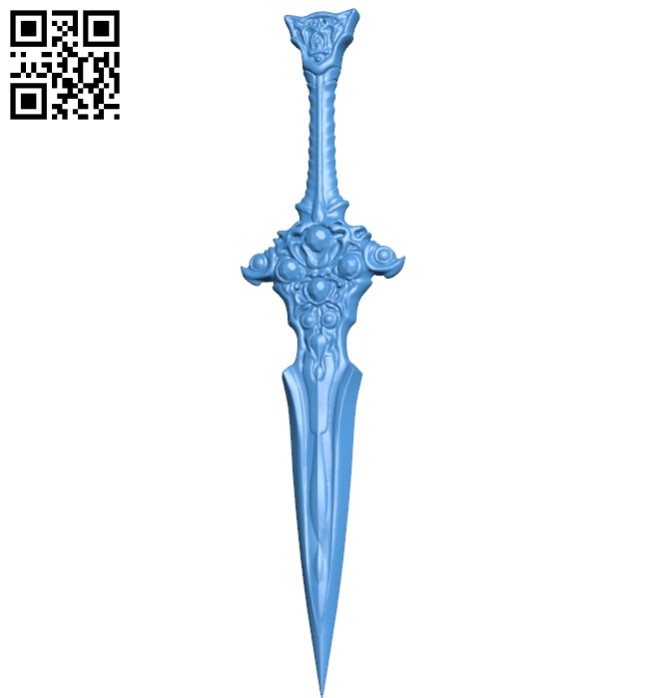 Sword B005590 download free stl files 3d model for 3d printer and CNC carving