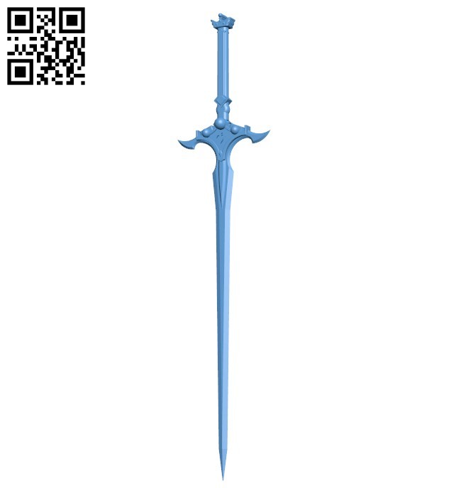 Sword excalibur B005693 download free stl files 3d model for 3d printer and CNC carving