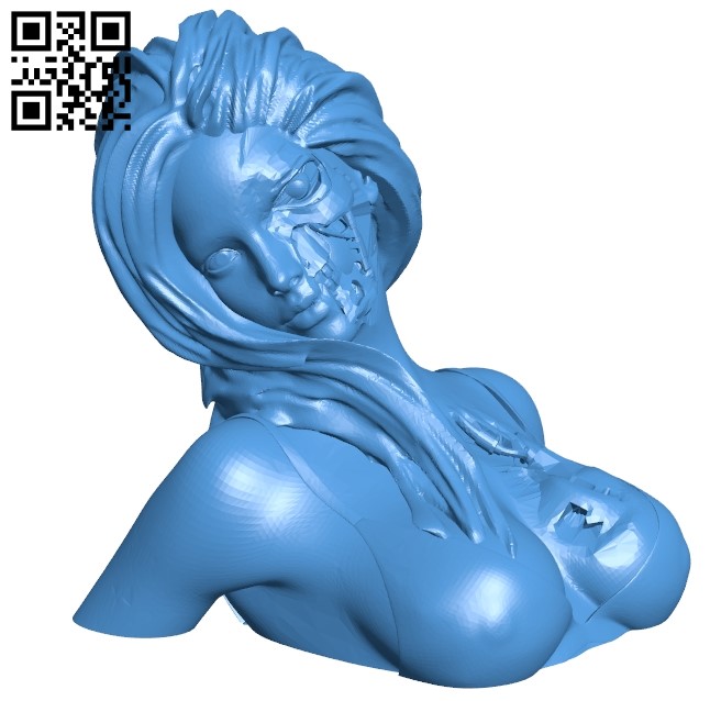 T800 Girl B005530 download free stl files 3D model for 3d printer and CNC carving
