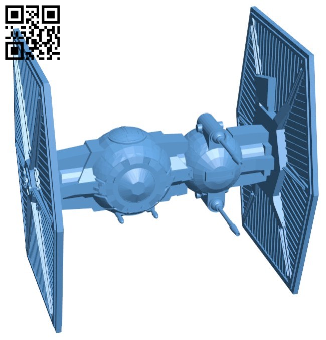 TIE brute ship B005701 download free stl files 3d model for 3d printer and CNC carving