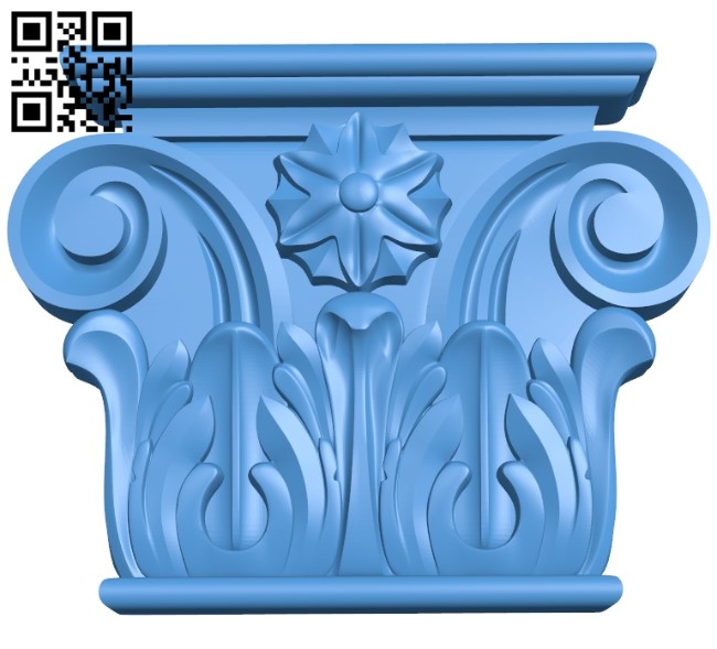 Top of the column A004071 download free stl files 3d model for CNC wood carving