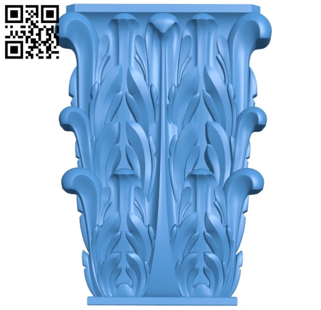 Top of the column A004072 download free stl files 3d model for CNC wood carving