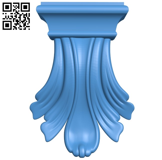 Top of the column A004073 download free stl files 3d model for CNC wood carving