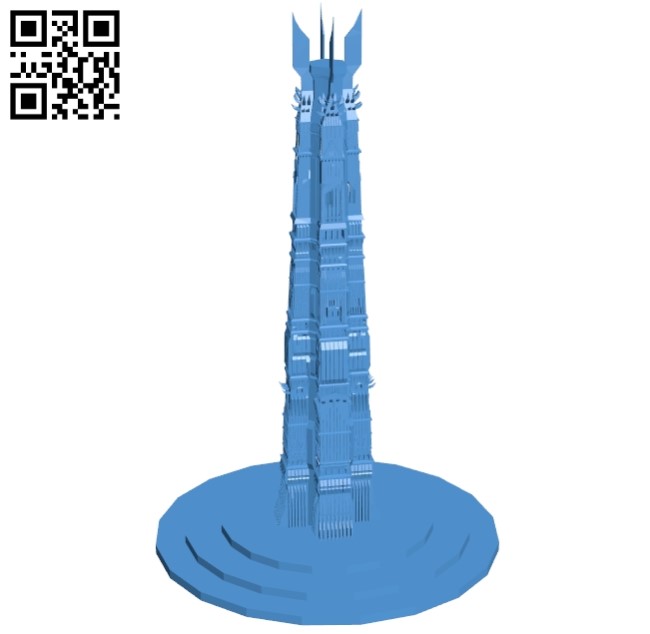 Tower - house B005591 download free stl files 3d model for 3d printer and CNC carving