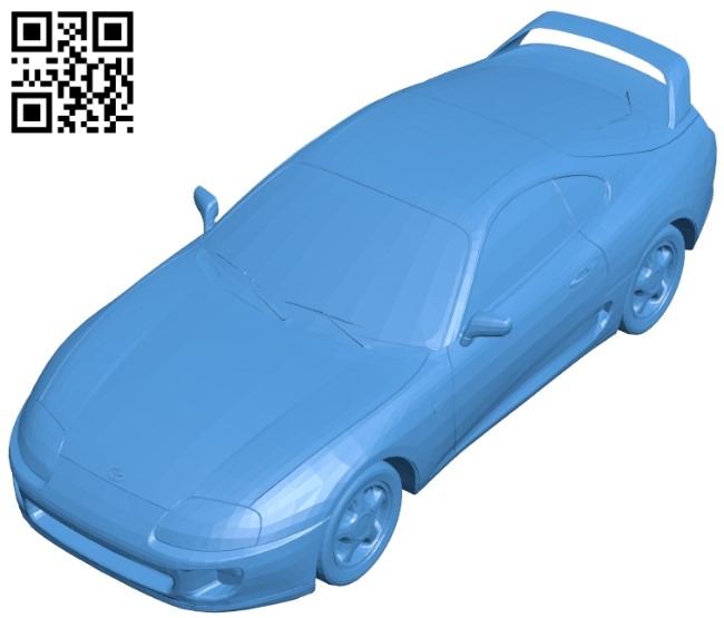 Toyota Supra Car B005312 file stl free download 3D Model for CNC and 3d printer