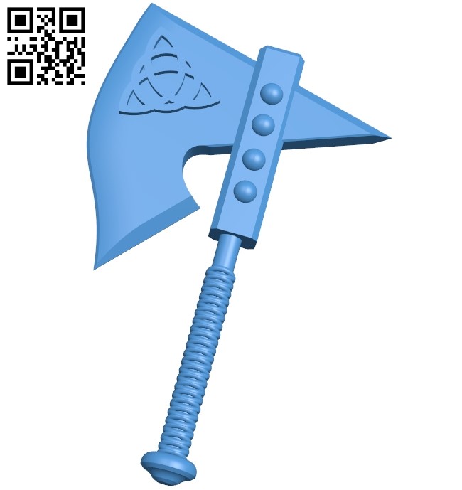 Trollslayer axe B005310 file stl free download 3D Model for CNC and 3d printer