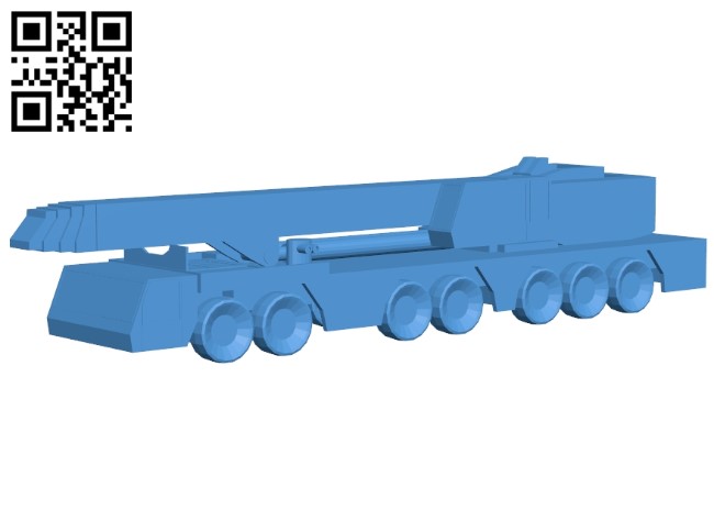 Truck crane B005316 file stl free download 3D Model for CNC and 3d printer