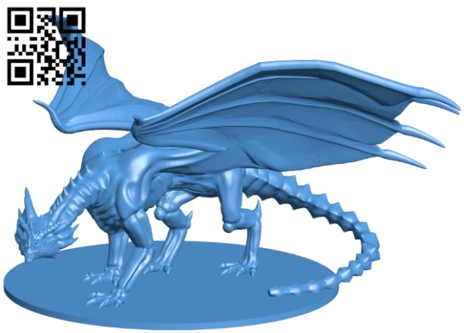 Undead Dragon B005659 download free stl files 3d model for 3d printer and CNC carving