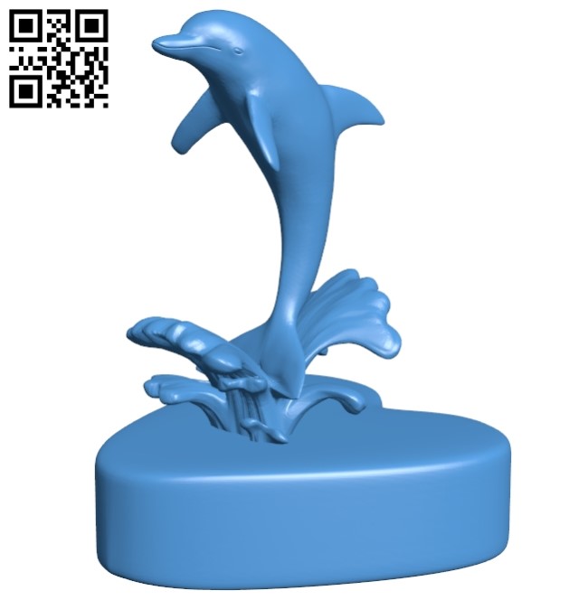 Valentine dolphin B005531 download free stl files 3d model for 3d printer and CNC carving